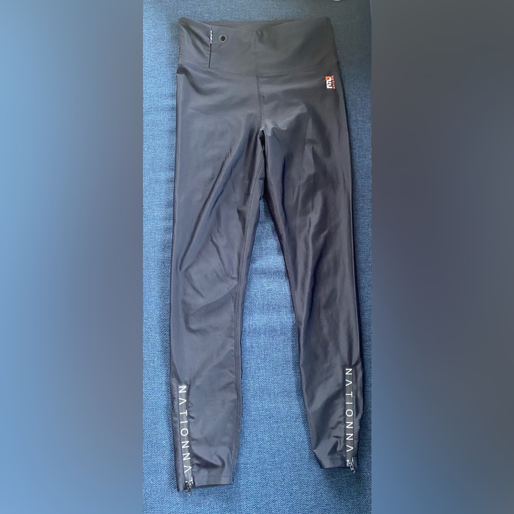 PE Nation black full-length compression leggings - size S